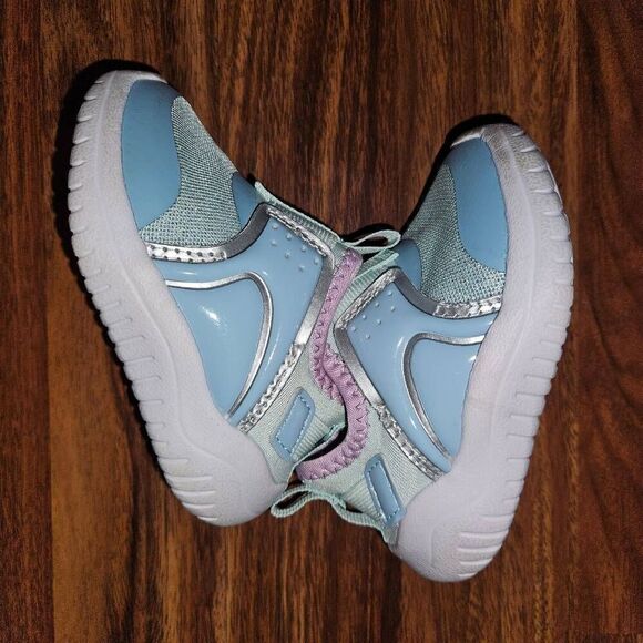 6 for $25βπ Athletic Works Blue Sparkly Slip On Sneakers Toddler Size 4 - Picture 4 of 5